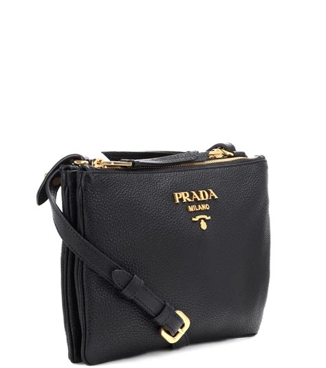 prada logo leather crossbody|prada bag crossbody sale.